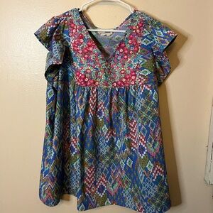 Savanna Jane Colorful Geometric Blouse